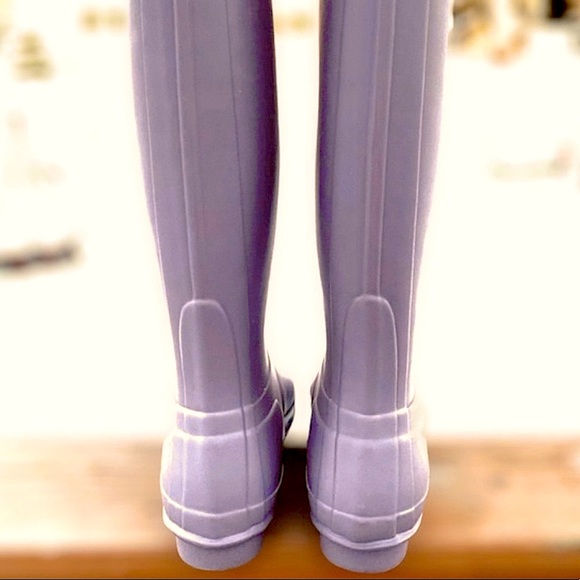 NWT Hunter Original Tall Matte Purple Rain Boot - Picture 5 of 9